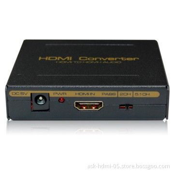 HDMI to HDMI + Audio (SPDIF+ L/R) Audio Extractor (3D&1080P)